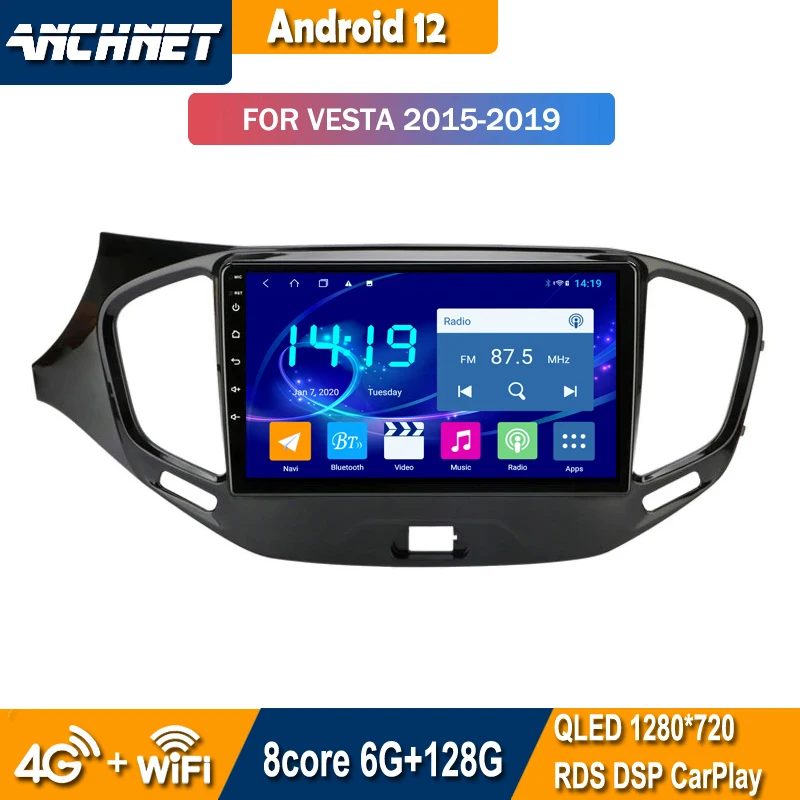 Автомобильный радиоприемник на Android 12, интеллектуальная система для LADA Vesta Cross Sport 2015-2020, мультимедийный видеоплеер, навигация GPS
Автомобильный радиоприемник на Android 12, интеллектуальная система для LADA Vesta Cross Sport 2015-2020, мультимедийный видеоплеер, навигация GPS
