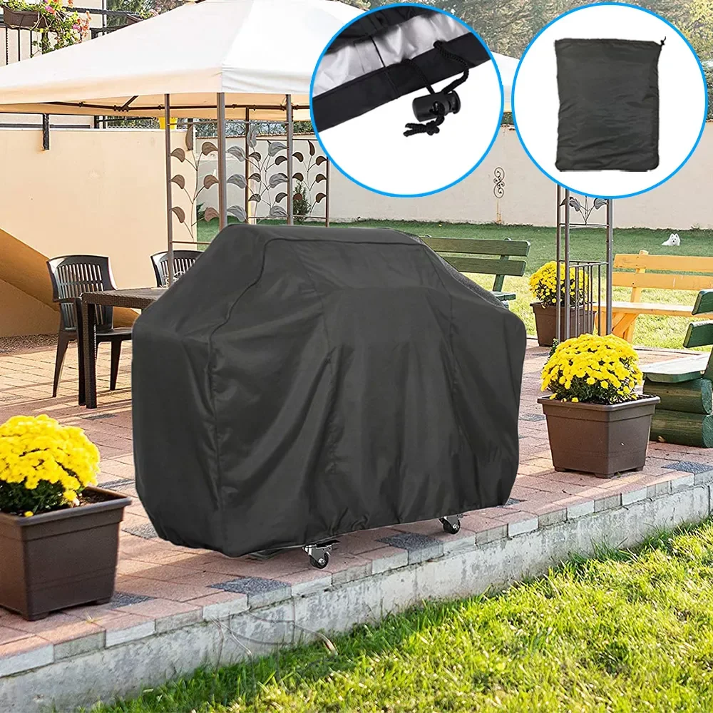 Grill Cover Waterproof Outdoor Barbecue Cover Heavy Duty Anti Sun Rain Protective for Weber Round Rectangle Bbq Accessories
Grill Cover Waterproof Outdoor Barbecue Cover Heavy Duty Anti Sun Rain Protective for Weber Round Rectangle Bbq Accessories