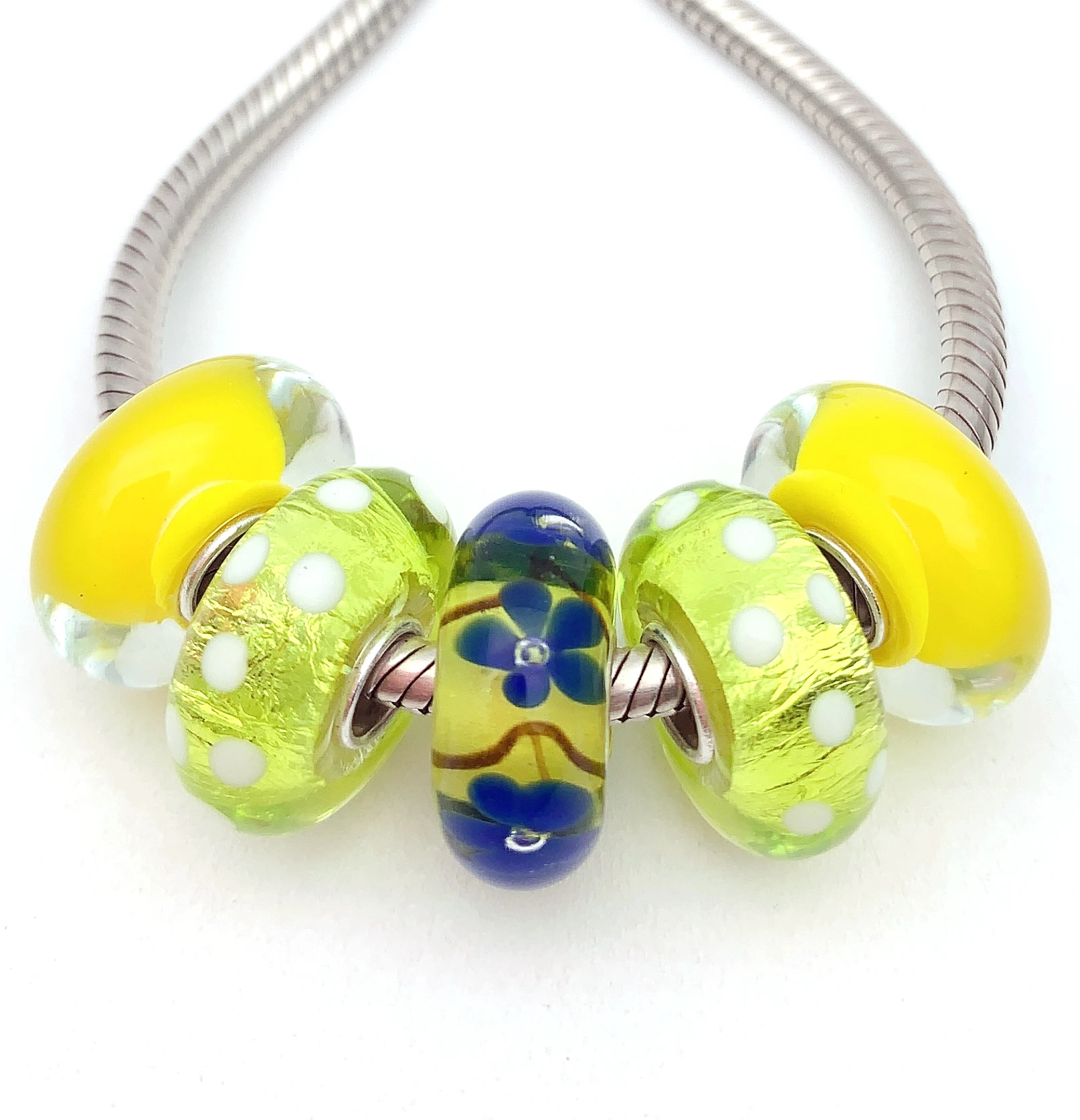 YG755 5X 100% Authenticity S925 Sterling Silver Beads Murano Glassbeads NEW Fit European Charms Bracelet Diy Jewelry Lampwork
YG755 5X 100% Authenticity S925 Sterling Silver Beads Murano Glassbeads NEW Fit European Charms Bracelet Diy Jewelry Lampwork