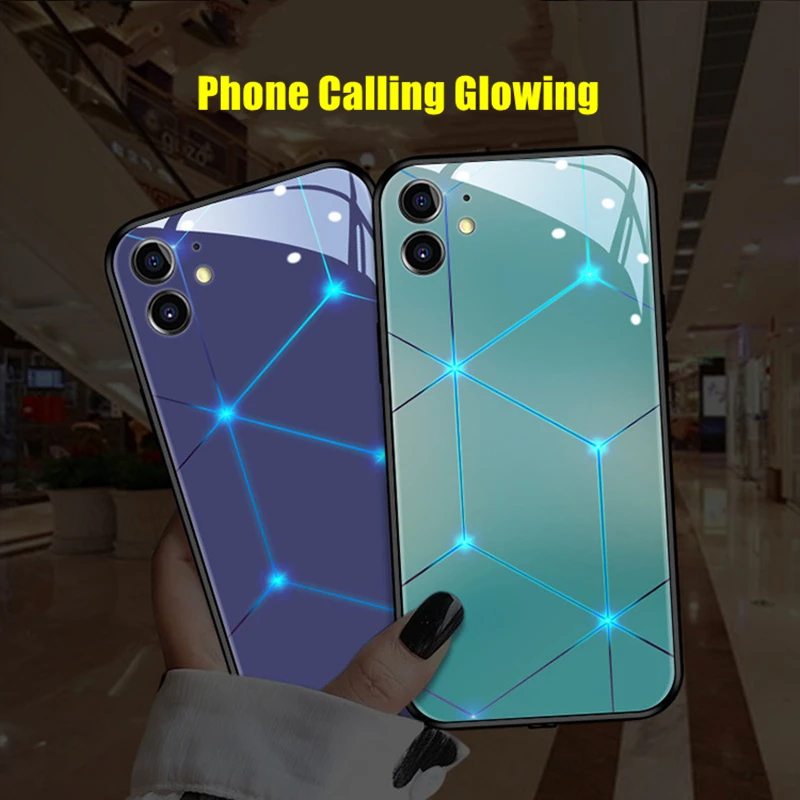 Geometry Line LED Light Glowing Luminous Tempered Glass Back Phone Case for Xiaomi 11 12 13 Redmi K40 K50 Pro Lite Ultra Cover
Geometry Line LED Light Glowing Luminous Tempered Glass Back Phone Case for Xiaomi 11 12 13 Redmi K40 K50 Pro Lite Ultra Cover