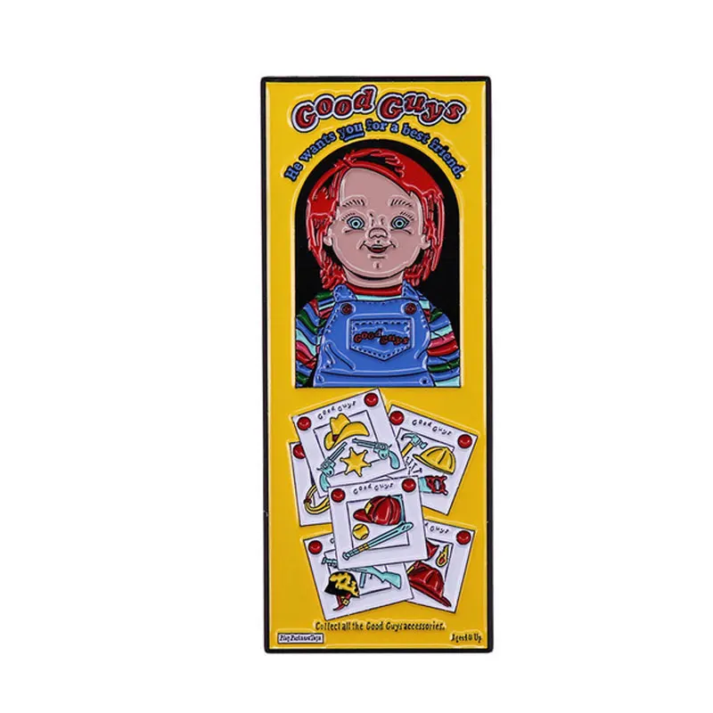 Horror Movie Chucky Child's Play Brooch Metal Badge Lapel Pin Jacket Jeans Fashion Jewelry Accessories Gift
Horror Movie Chucky Child's Play Brooch Metal Badge Lapel Pin Jacket Jeans Fashion Jewelry Accessories Gift
