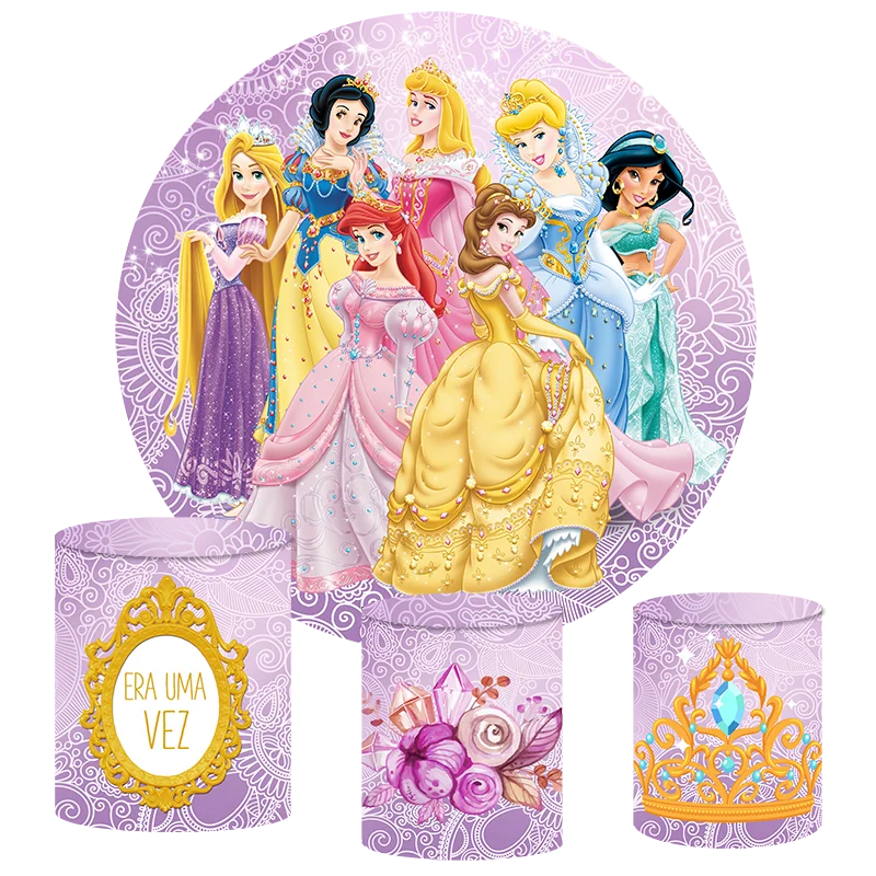 

Disney Принцесса Белоснежка Золушка Аврора Белль Жасмин декорация на день рождения Свадебный баннер эластичный