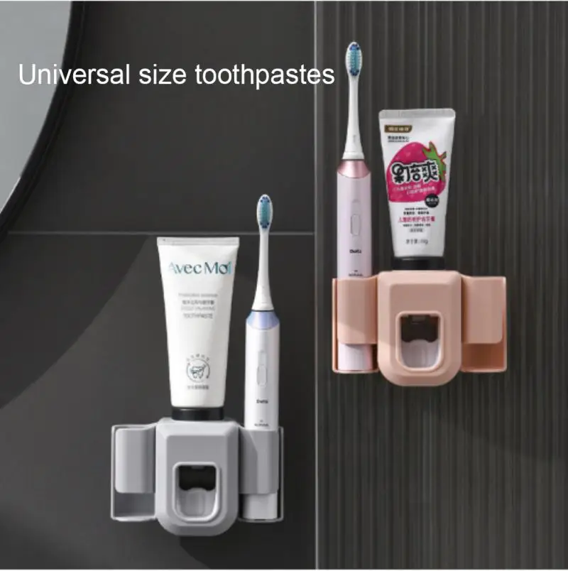 Bathroom Toothbrush Holder Wall-mounted Toothpaste Dispenser Toothpaste Toothbrush Shelf Automatic Toothbrush Organizer
Bathroom Toothbrush Holder Wall-mounted Toothpaste Dispenser Toothpaste Toothbrush Shelf Automatic Toothbrush Organizer