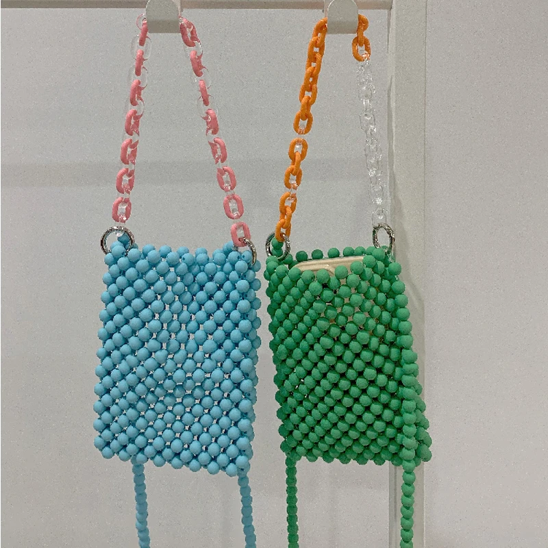 2022 New Original Homemade Pures and Bags Crossbody Green Hand-woven Beaded Messenger Mobile Phone Bag Chain Cute Crossbody Bag
2022 New Original Homemade Pures and Bags Crossbody Green Hand-woven Beaded Messenger Mobile Phone Bag Chain Cute Crossbody Bag