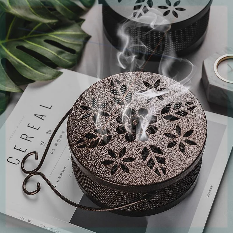 Portable Coil Incense Burner for Home Office Iron Drive Away Mosquitoes Incense Hollow Round with Handle Home Decoration
Portable Coil Incense Burner for Home Office Iron Drive Away Mosquitoes Incense Hollow Round with Handle Home Decoration