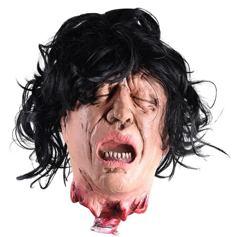 Scary Hanging Severed Head Simulation Human Head Halloween Haunted House Terror Atmosphere Decoration Party Prop
Scary Hanging Severed Head Simulation Human Head Halloween Haunted House Terror Atmosphere Decoration Party Prop