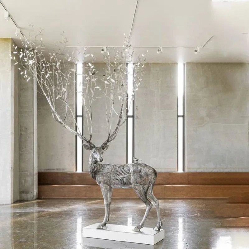 Modern Nordic abstract sculpture decoration hotel model room living room floor decoration porch light luxury electroplating resi
Modern Nordic abstract sculpture decoration hotel model room living room floor decoration porch light luxury electroplating resi