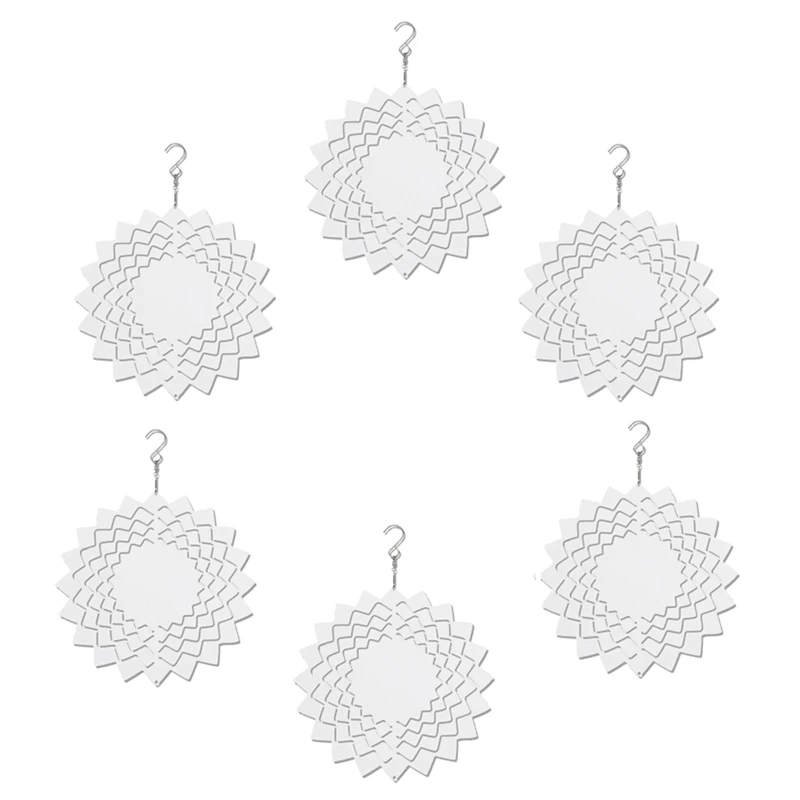 10-дюймовый сублимационный Спиннер, заготовки, 3D подвесной Спиннер «сделай сам» для подвесной отделки для ярдов, окон сада