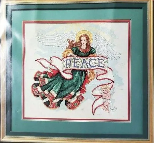 

Top Selling Angel of Peace 52-51 Embroidery DIY 14CT Unprinted Arts Cross stitch kits Set Cross-Stitching Home Decor