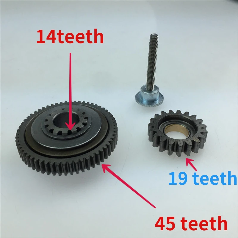 

45 Teeth-14T -19T for Huayang T6 Engine Parts Accessories for Zhenglin NC Start Double-tooth Gear NC250 Start