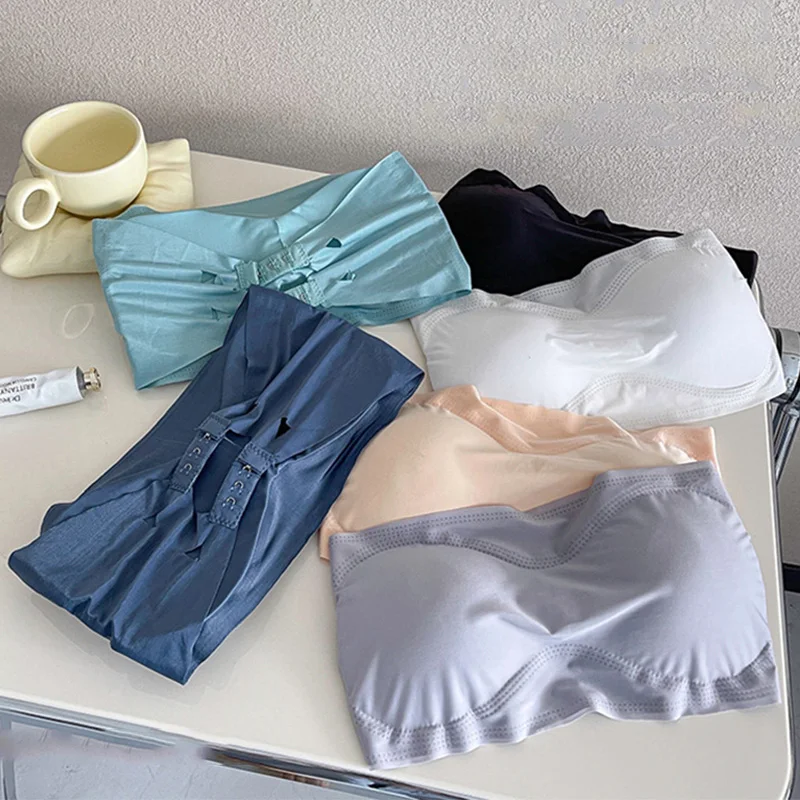 One Piece Strapless Bra Intimate Lingerie Tube Top Removable Bra Pads Basic Style Solid Color Comfort Seamless Underwear
One Piece Strapless Bra Intimate Lingerie Tube Top Removable Bra Pads Basic Style Solid Color Comfort Seamless Underwear