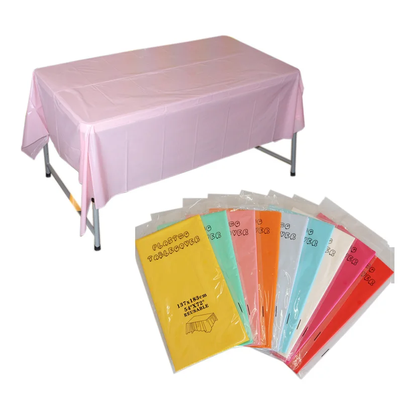 1pc Reusable Tablecloths BPA Free Plastic 54 x 72 inch Dining Table Cover Cloth for Parties Picnic Camping Outdoor Disposable
1pc Reusable Tablecloths BPA Free Plastic 54 x 72 inch Dining Table Cover Cloth for Parties Picnic Camping Outdoor Disposable