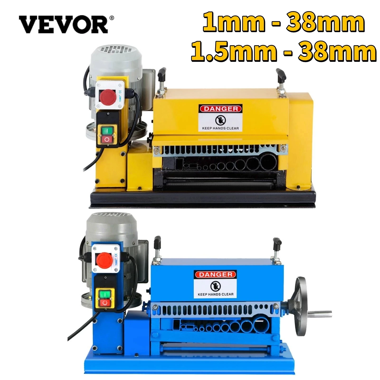 VEVOR Electric Wire Stripping Machine W/ 10 Blades 370W 1.5mm-38mm 1mm-38mm Portable Cable Stripper 220V/110V
VEVOR Electric Wire Stripping Machine W/ 10 Blades 370W 1.5mm-38mm 1mm-38mm Portable Cable Stripper 220V/110V