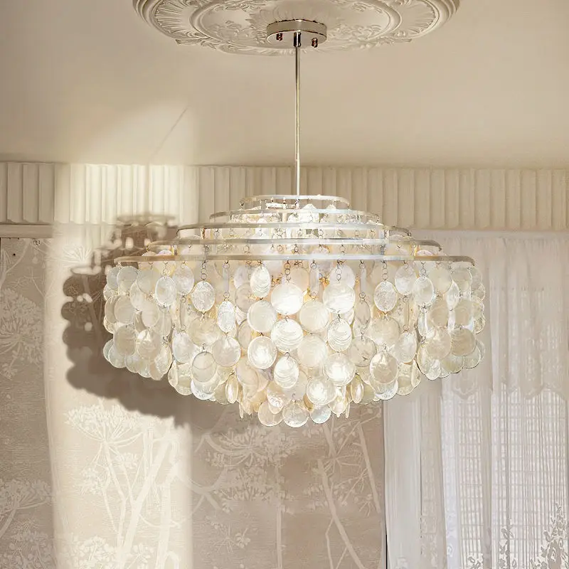 Nordic Light Luxury Shell Living Room Chandelier Dining Room Bedroom Lamp Designer French Decoration Wind Chime Chandelier
Nordic Light Luxury Shell Living Room Chandelier Dining Room Bedroom Lamp Designer French Decoration Wind Chime Chandelier