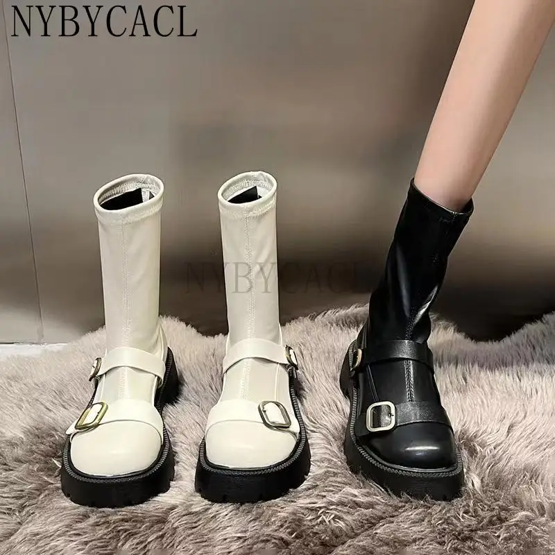 Ankle Chelsea Boots for Lady Split Leather Platform Combat Hidden Heel for Women Zipper Woman Shoes New Spring and Autumn Fashio
Ankle Chelsea Boots for Lady Split Leather Platform Combat Hidden Heel for Women Zipper Woman Shoes New Spring and Autumn Fashio