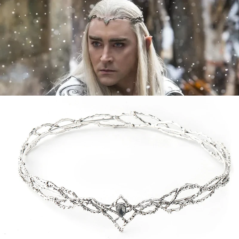 Movie Elf King Headwear Thranduil Elves Cosplay Adjustable Round Crown Tiara Headband Hair Accessories Jewelry Wedding Gifts
Movie Elf King Headwear Thranduil Elves Cosplay Adjustable Round Crown Tiara Headband Hair Accessories Jewelry Wedding Gifts