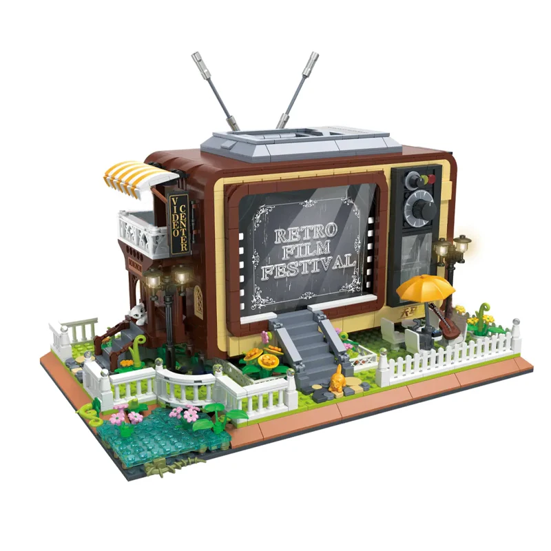 Creative Assembling Toy for Children Film and Television Center Retro TV Streetscape 3D Model Diamond Building Block Bricks
Creative Assembling Toy for Children Film and Television Center Retro TV Streetscape 3D Model Diamond Building Block Bricks
