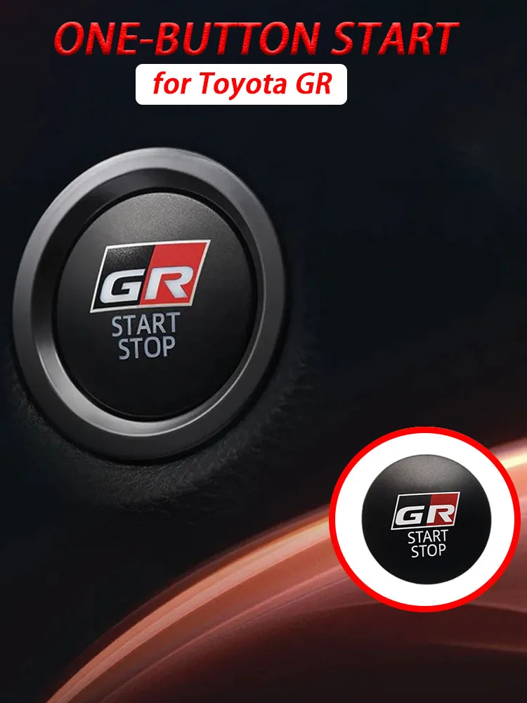 1pcs For Toyota GR GAZOO RACING Sport C-HR RAV4 Car Engine START Button Replace Cover STOP Switch Key Decor Auto Accessories
1pcs For Toyota GR GAZOO RACING Sport C-HR RAV4 Car Engine START Button Replace Cover STOP Switch Key Decor Auto Accessories