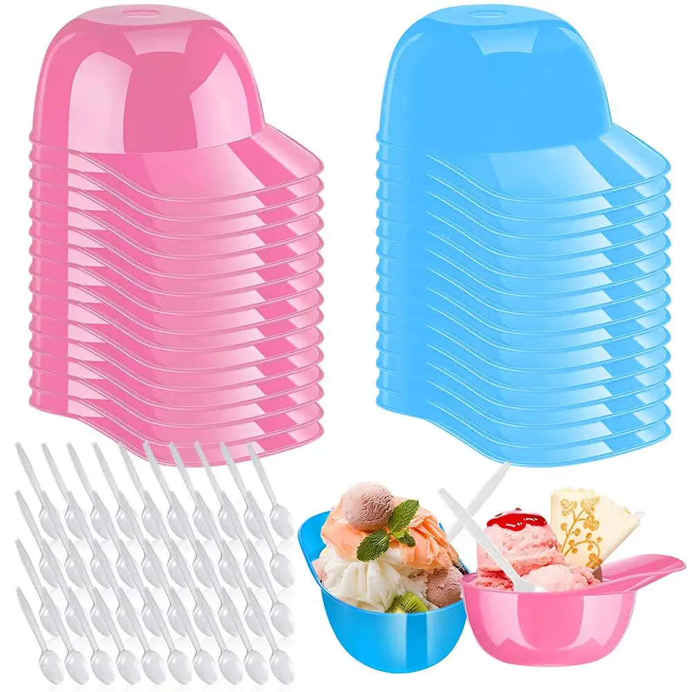 30pcs Baseball Helmet Ice Cream Snack Bowl With 40pcs Ice Cream Spoons Creative Dessert Tableware Party Supplies
30pcs Baseball Helmet Ice Cream Snack Bowl With 40pcs Ice Cream Spoons Creative Dessert Tableware Party Supplies