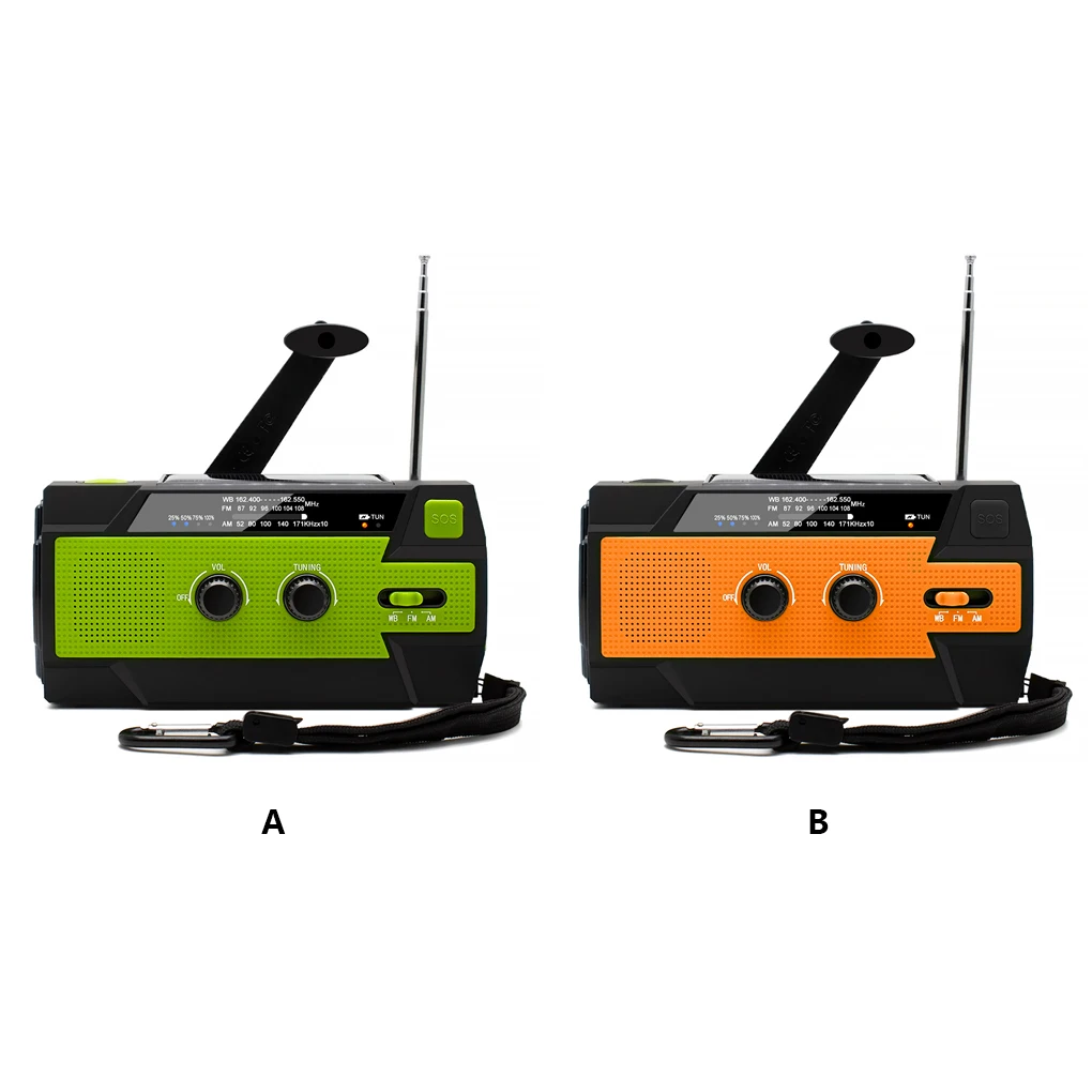 Radio Solar Hiking Outdoor Emergency Flashlight LED Travel Alarm Power Bank Charging Multifunctional Charger Orange
Radio Solar Hiking Outdoor Emergency Flashlight LED Travel Alarm Power Bank Charging Multifunctional Charger Orange