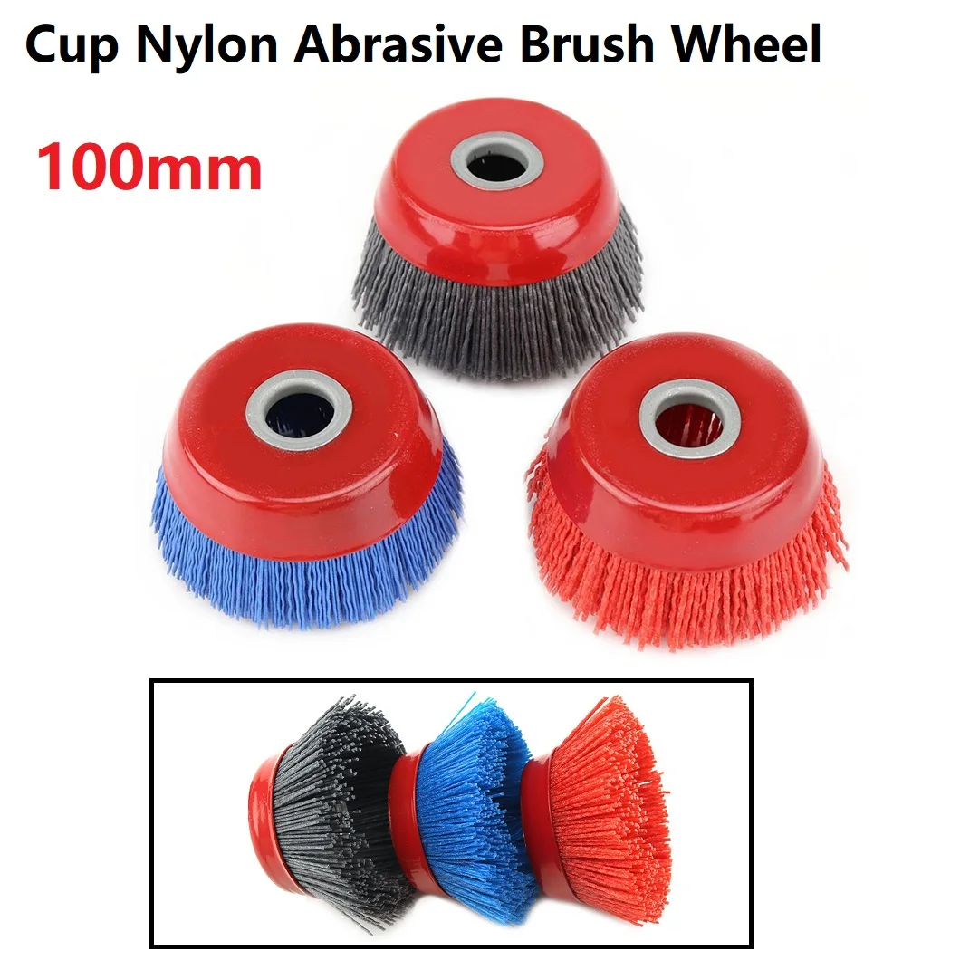 4‘’ Cup Nylon Abrasive Wheel Wire Brush 80 120 240 Grit For Drill Rotary Wood Polishing Deburring Cleaning Power Tool Accessorie
4‘’ Cup Nylon Abrasive Wheel Wire Brush 80 120 240 Grit For Drill Rotary Wood Polishing Deburring Cleaning Power Tool Accessorie