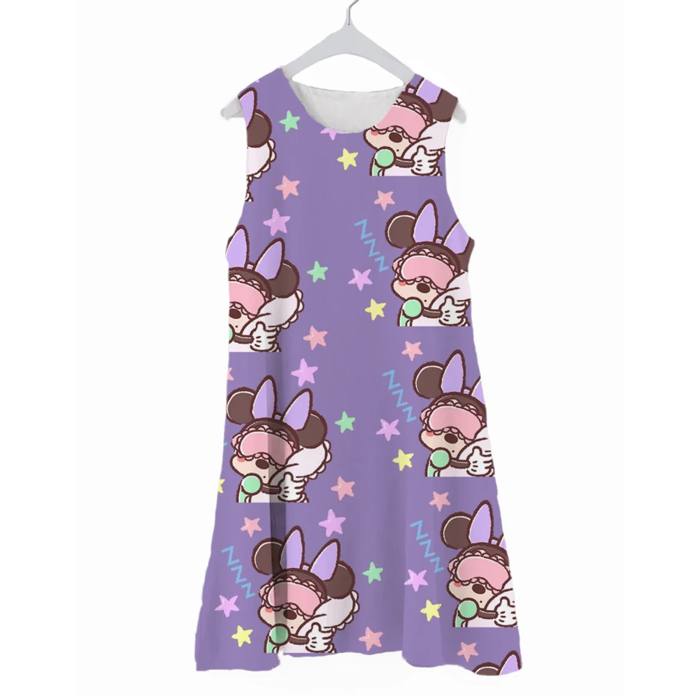 Детское летнее платье без рукавов с принтом Микки Маус и Минни
Детское летнее платье без рукавов с принтом Микки Маус и Минни