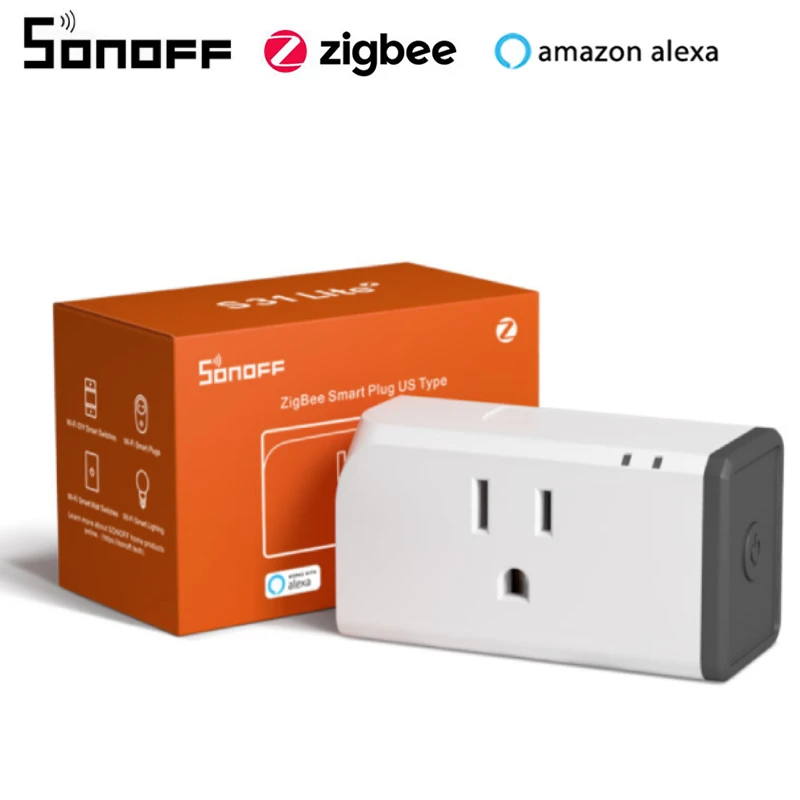 

SONOFF S31 Lite US Zigbee Smart Plug 15A ZB Socket APP Control Timer Switch Work with SmartThings Hub ZBBridge Alexa Voice