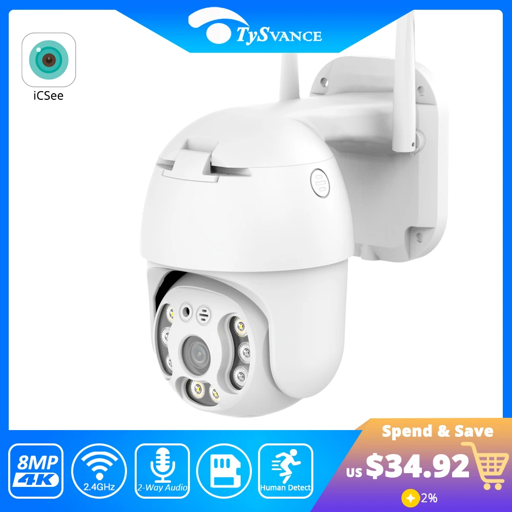 4K 8MP IP Camera Outdoor WiFi Security Camera Auto Tracking Webcam 5MP 3MP IR CCTV Video Surveillance iCSee
4K 8MP IP Camera Outdoor WiFi Security Camera Auto Tracking Webcam 5MP 3MP IR CCTV Video Surveillance iCSee