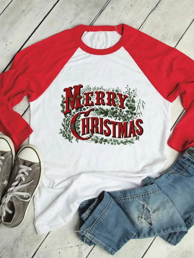 Трендовая Милая одежда с надписью "Merry Christmas", Футболка с графическим рисунком, Новогодняя женская футболка с рукавом реглан и принтом, одежд...
Трендовая Милая одежда с надписью "Merry Christmas", Футболка с графическим рисунком, Новогодняя женская футболка с рукавом реглан и принтом, одежд...