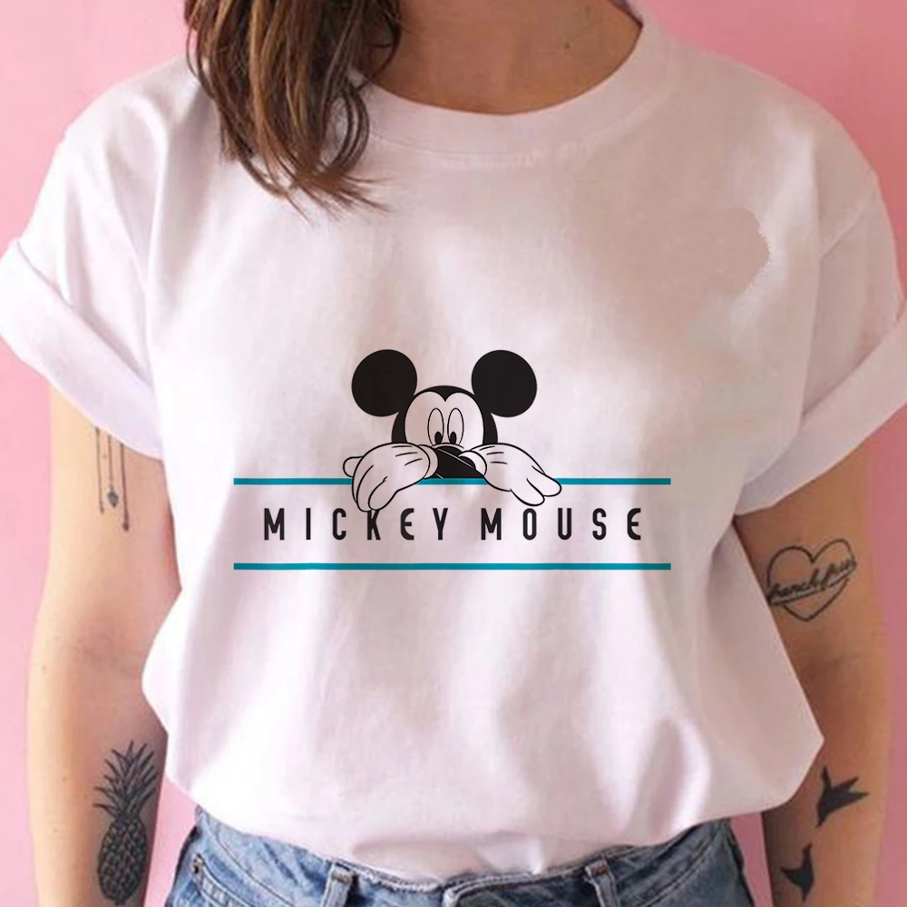 Mickey Mouse Summer White Print Tshirt All-Match Letter Disney Brand Mickey Leisure Comfy T-Shirt CrewNeck Disney Women T Shirt
Mickey Mouse Summer White Print Tshirt All-Match Letter Disney Brand Mickey Leisure Comfy T-Shirt CrewNeck Disney Women T Shirt