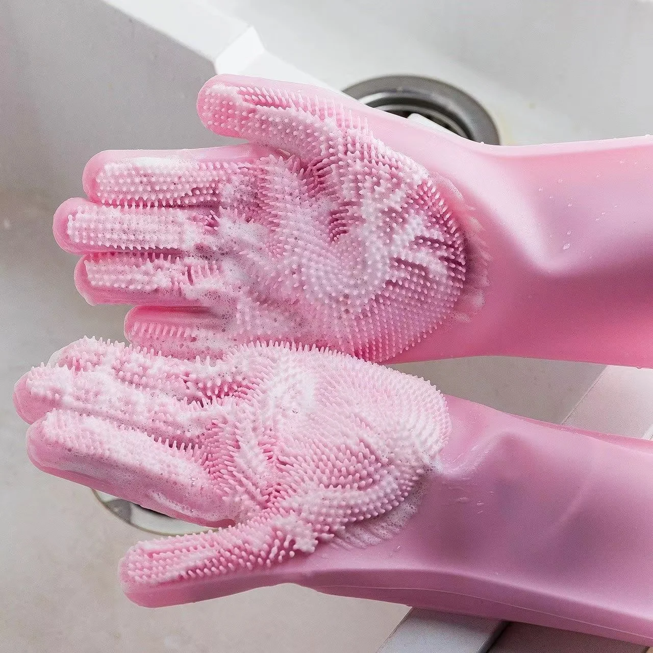 1Pair Silicone Gloves Kitchen Cleaning Dishwashing Gloves Soft Scrubber Rubber Dish Washing Tools Kitchen Household Gadgets
1Pair Silicone Gloves Kitchen Cleaning Dishwashing Gloves Soft Scrubber Rubber Dish Washing Tools Kitchen Household Gadgets