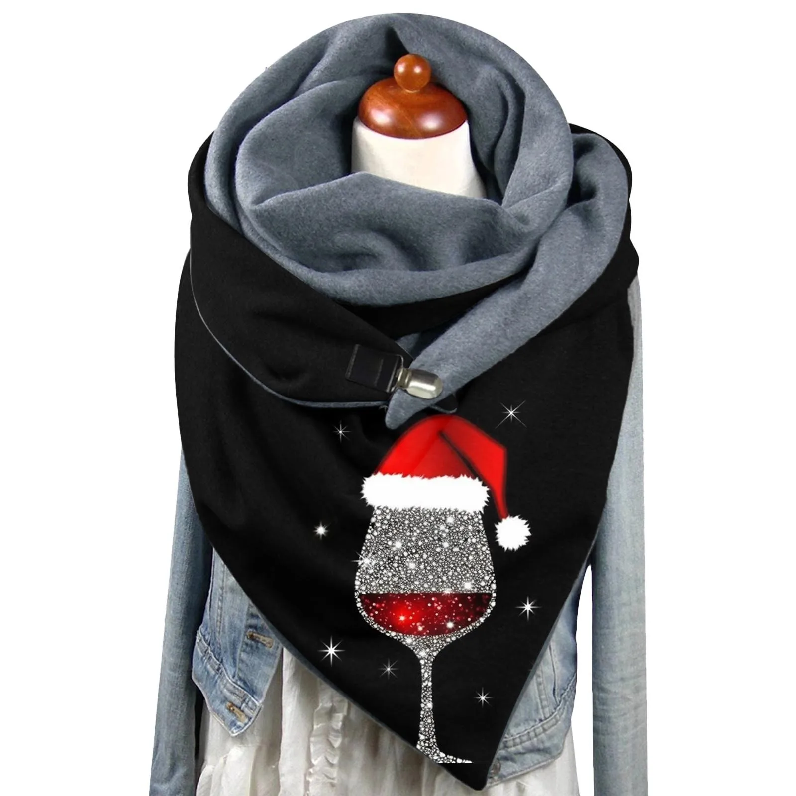 Christmas Print Fleece Scarf Autumn Winter Warm Scarf Elegant Double Layer Buckle Soft Comfortable Scarf Big Flannel Horse Hijab
Christmas Print Fleece Scarf Autumn Winter Warm Scarf Elegant Double Layer Buckle Soft Comfortable Scarf Big Flannel Horse Hijab