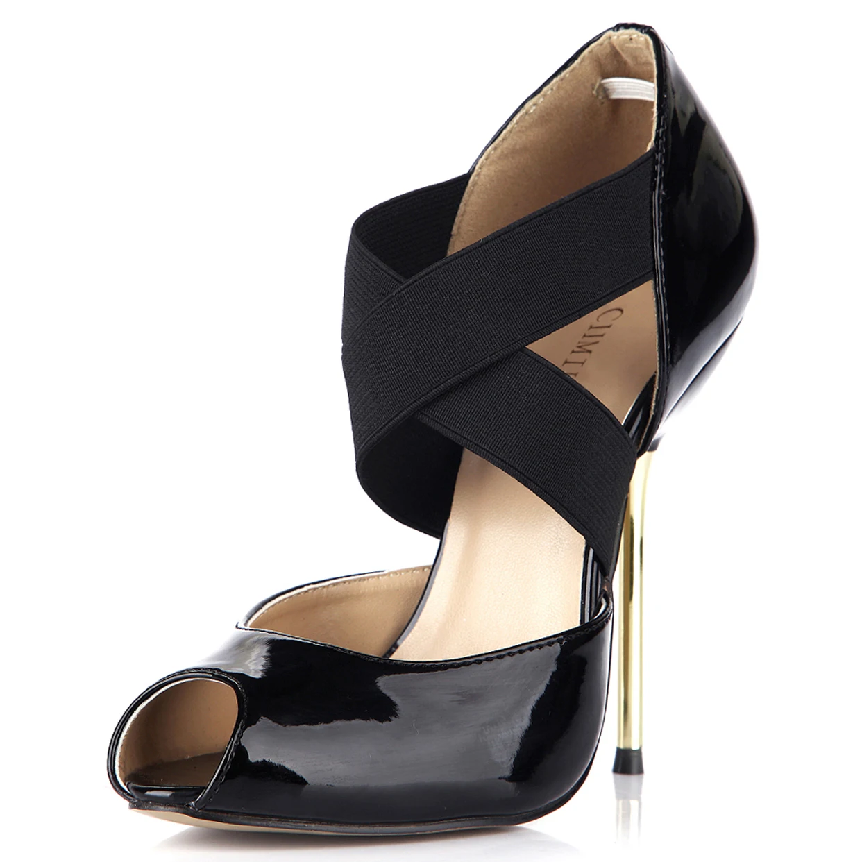 High Heel Women Pumps Stiletto Sexy Evening Dress Party Peep Toe Cross-strap Black Patent Iron Thin Heel Fashion Lady Shoe 5-d
High Heel Women Pumps Stiletto Sexy Evening Dress Party Peep Toe Cross-strap Black Patent Iron Thin Heel Fashion Lady Shoe 5-d