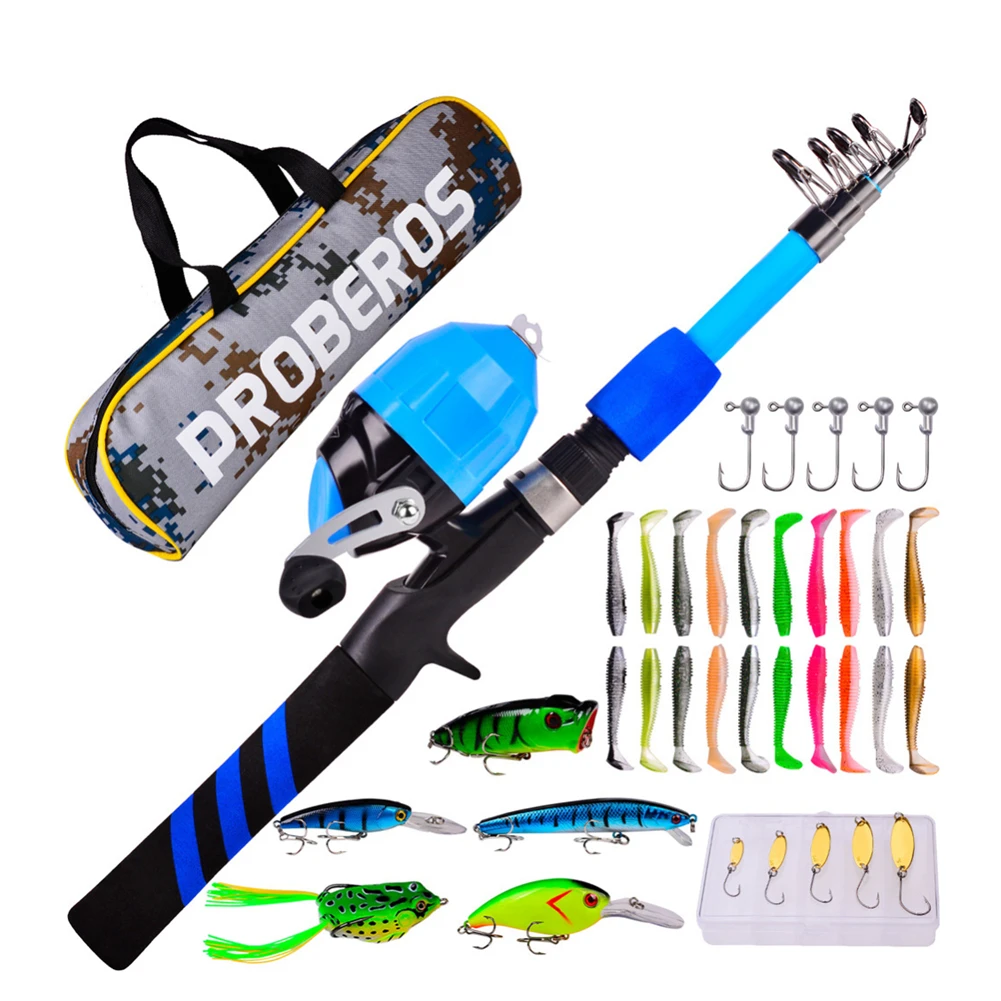 1.5-1.8m Telescopic Fishing Rod and Fishing Reel with Fishing Line Fishing Accessories Set for Freshwater Kids Fishing
1.5-1.8m Telescopic Fishing Rod and Fishing Reel with Fishing Line Fishing Accessories Set for Freshwater Kids Fishing