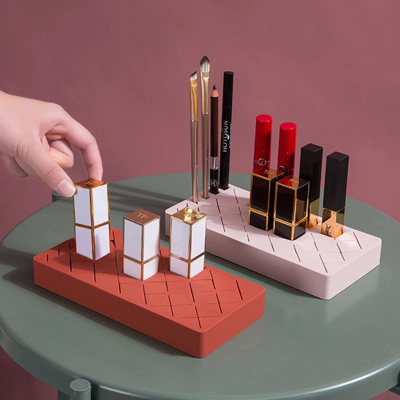 Multi-grid Silicone Lipstick Storage Rack, Square Storage Rack Cosmetics Lipstick Eyebrow Pencil Storage Box
Multi-grid Silicone Lipstick Storage Rack, Square Storage Rack Cosmetics Lipstick Eyebrow Pencil Storage Box
