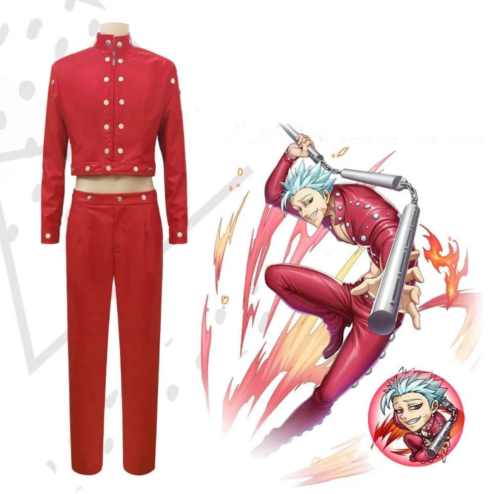 Unisex Anime Cos The Seven Deadly Sins Fox's Sin of Greed Ban Cosplay Costumes Halloween Christmas Party Uniform Sets Suits
Unisex Anime Cos The Seven Deadly Sins Fox's Sin of Greed Ban Cosplay Costumes Halloween Christmas Party Uniform Sets Suits