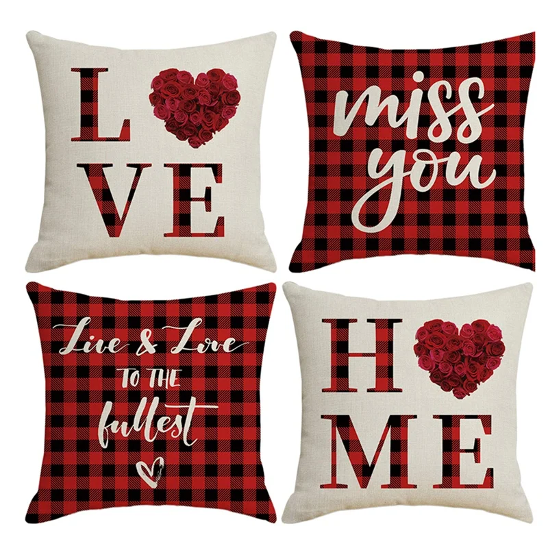 Red Series Cushion Cover Cushion Cover Valentines Day Decorative Pillowcase Couple Pillowcase Living Room Sofa Home
Red Series Cushion Cover Cushion Cover Valentines Day Decorative Pillowcase Couple Pillowcase Living Room Sofa Home
