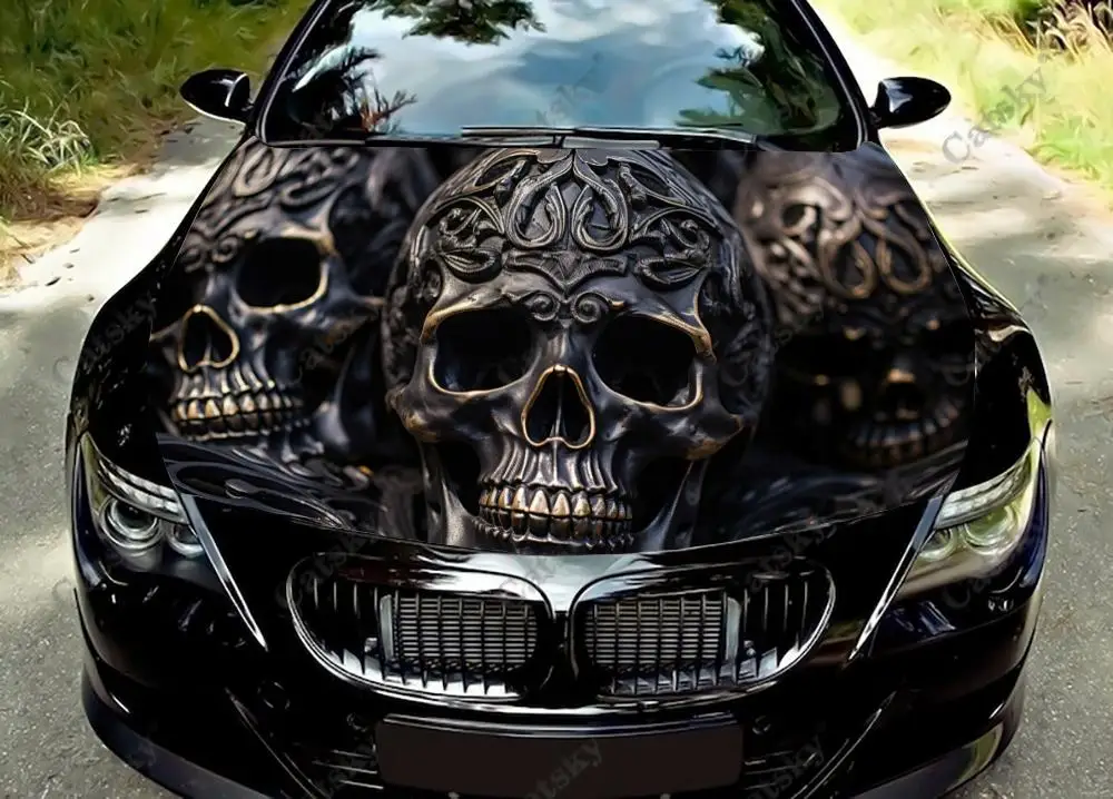 Mechanical Steampunk Skull Car Hood Vinyl Stickers Wrap Vinyl Film Engine Cover Decals Sticker on Car Auto Accessories
Mechanical Steampunk Skull Car Hood Vinyl Stickers Wrap Vinyl Film Engine Cover Decals Sticker on Car Auto Accessories