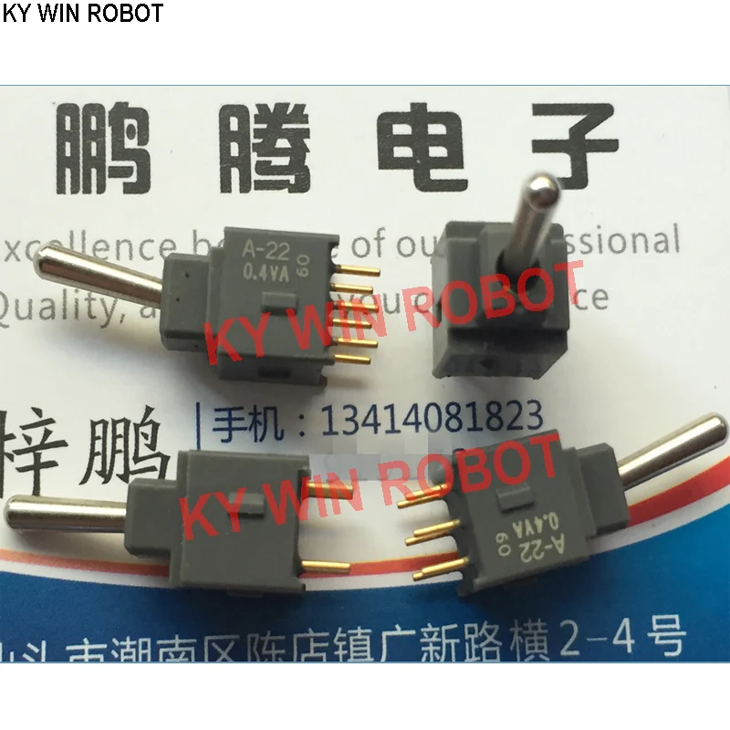 1PCS Original Japan A-22AP miniature waterproof dust button switch 6 feet 2 gear 0.4VA shaking head
1PCS Original Japan A-22AP miniature waterproof dust button switch 6 feet 2 gear 0.4VA shaking head
