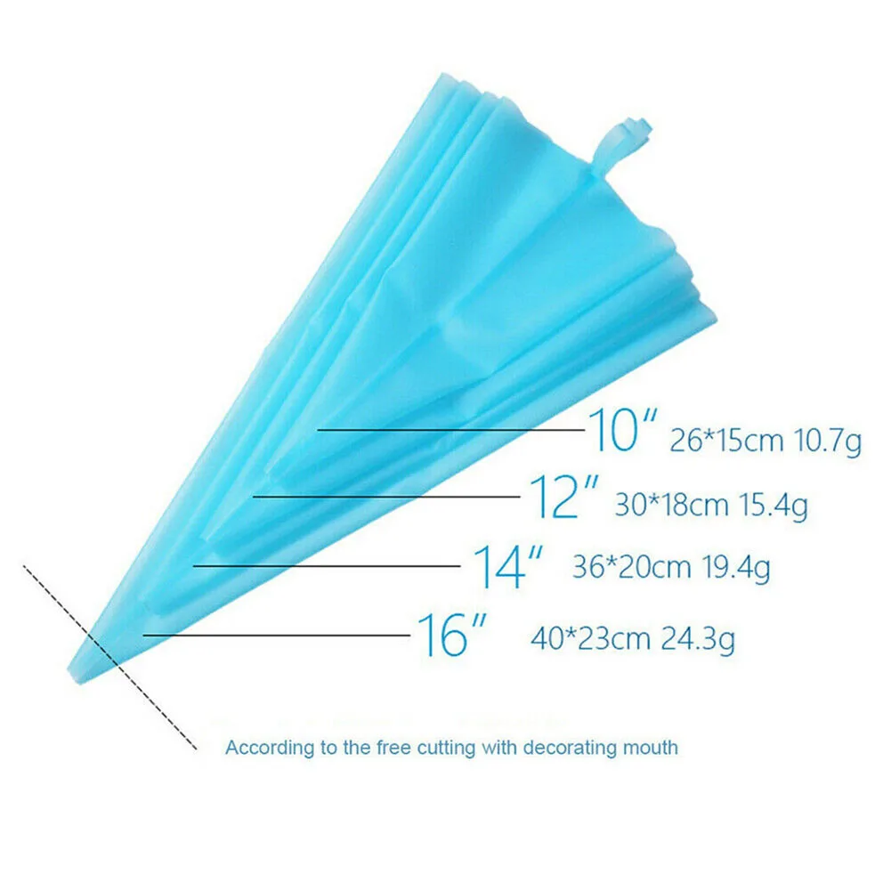 4PCS Confectionery Bag Silicone Icing Piping Cream Pastry Nozzle Bags DIY Cake Decorating Baking Tools For Russian Nozzle Tips
4PCS Confectionery Bag Silicone Icing Piping Cream Pastry Nozzle Bags DIY Cake Decorating Baking Tools For Russian Nozzle Tips