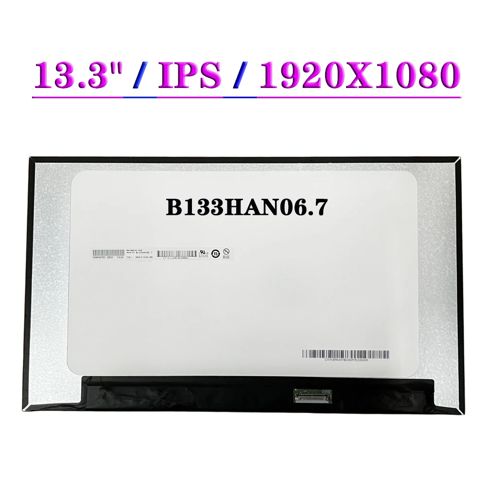 ЖК-экран для ноутбука 13,3 дюйма, B133HAN06.7, фhd x EDP, 30-контактная IPS-панель дисплея
ЖК-экран для ноутбука 13,3 дюйма, B133HAN06.7, фhd x EDP, 30-контактная IPS-панель дисплея