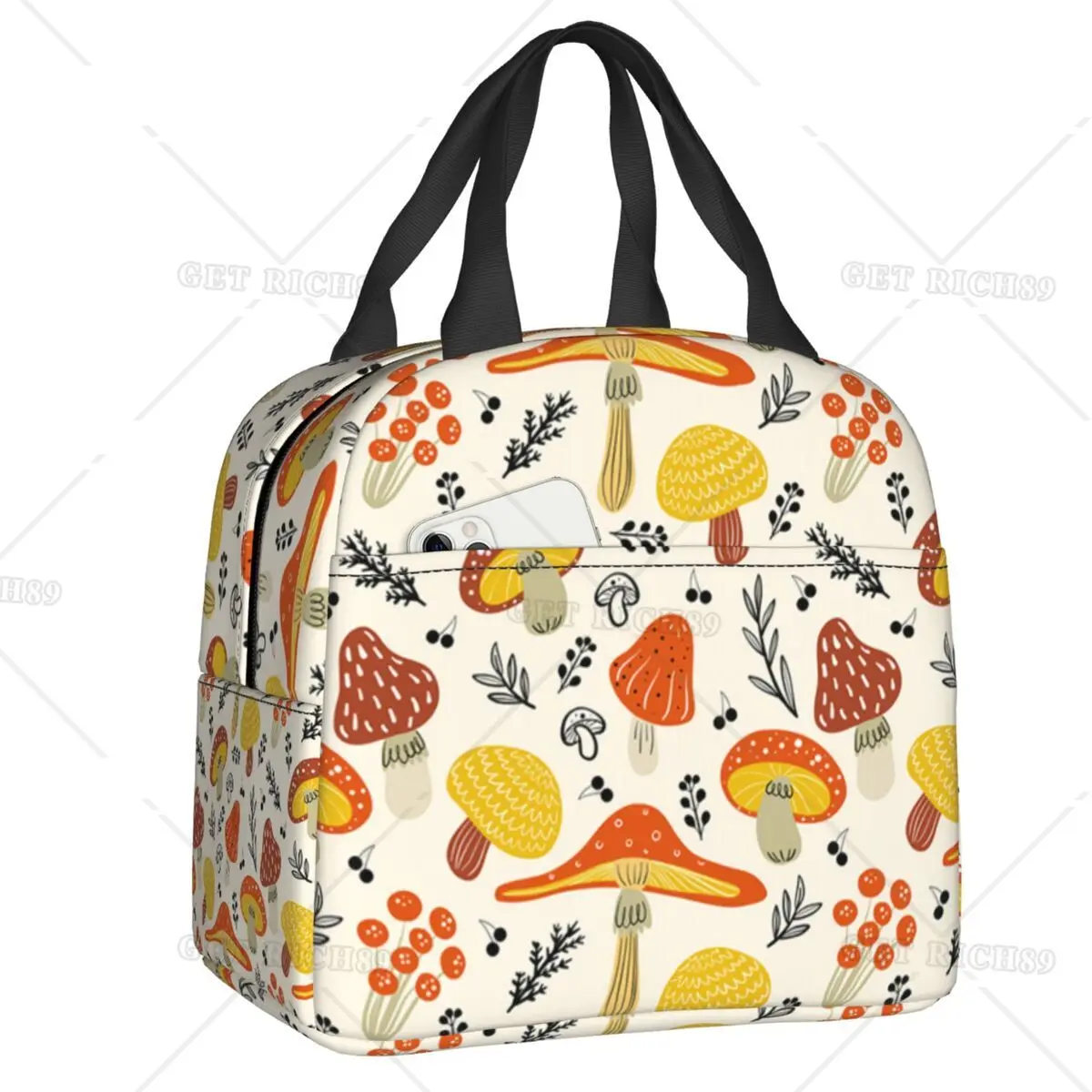 Psychedelic Magic Mushrooms Insulated Lunch Bag for Women Portable Cooler Thermal Food Lunch Box Work School Travel Picnic Tote
Psychedelic Magic Mushrooms Insulated Lunch Bag for Women Portable Cooler Thermal Food Lunch Box Work School Travel Picnic Tote
