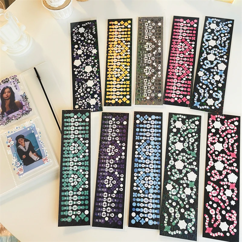 SKYSONIC NEW ARRIVAL 10PCS Full Set Series Decorative Glitter Stickers Kpop Idol Card Album Sticker Agenda Korean Stationery
SKYSONIC NEW ARRIVAL 10PCS Full Set Series Decorative Glitter Stickers Kpop Idol Card Album Sticker Agenda Korean Stationery