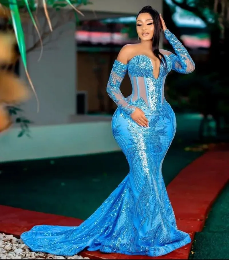 Formal Plus Size Evening Dresses Long Sleeves Sequin Applique Mermaid Prom Gowns 2023 Wedding Reception Party Second Dress
Formal Plus Size Evening Dresses Long Sleeves Sequin Applique Mermaid Prom Gowns 2023 Wedding Reception Party Second Dress