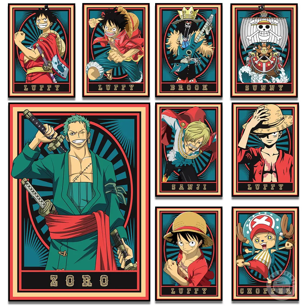 Japan Anime One Piece Poster Straw Hat Pirates HD Card Picture Wall Art Print On Canvas Painting For Kids Room Home Decoration
Japan Anime One Piece Poster Straw Hat Pirates HD Card Picture Wall Art Print On Canvas Painting For Kids Room Home Decoration