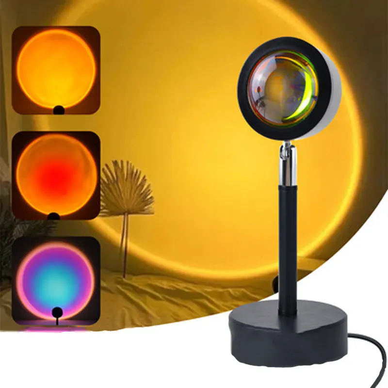 INS sunset lamp USB Rainbow Projector For home bedroom LED Atmosphere Night Light Photography wall decor indoor lighting gift
INS sunset lamp USB Rainbow Projector For home bedroom LED Atmosphere Night Light Photography wall decor indoor lighting gift