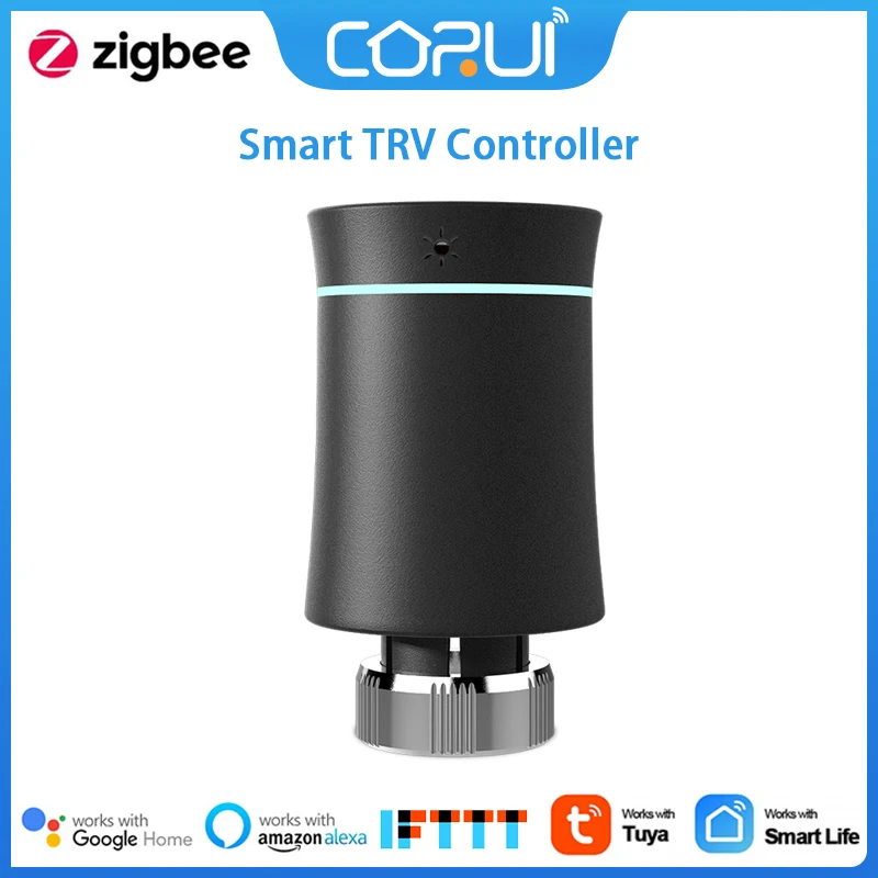 CoRui Tuya ZigBee3.0 Smart Thermostat Radiator Actuator Valve Smart Programmable TRV Controller Work With Alexa Google Home
CoRui Tuya ZigBee3.0 Smart Thermostat Radiator Actuator Valve Smart Programmable TRV Controller Work With Alexa Google Home