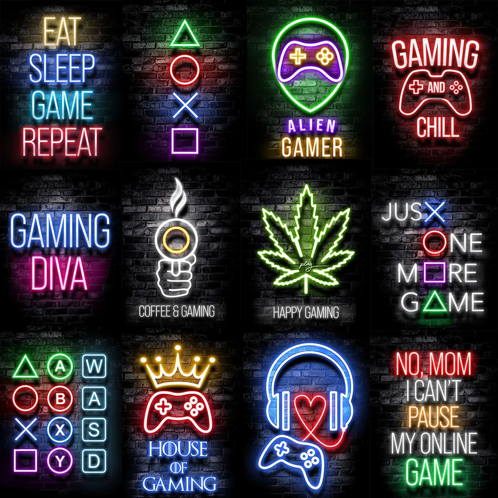 Electronic Games Game Manifesto Sleep Game Canvas Print Painting on the Wall Art for Boy Room Playroom Decoration Poster Picture
Electronic Games Game Manifesto Sleep Game Canvas Print Painting on the Wall Art for Boy Room Playroom Decoration Poster Picture