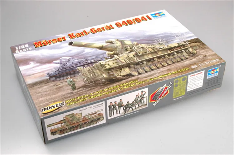 Trumpeter 1/35 World War II German Karl Self-propelled Mortar Plastic Assembled Military Model 00215
Trumpeter 1/35 World War II German Karl Self-propelled Mortar Plastic Assembled Military Model 00215