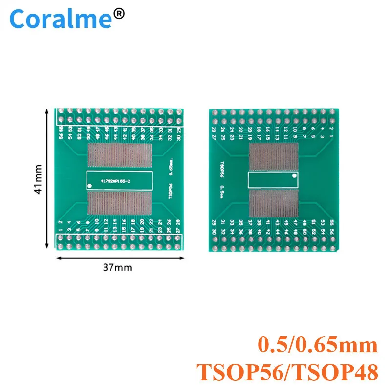 5pcs TSOP56 TSOP48 Adapter Board Converter Plate Pinboard Patch SMD to DIP 0.5mm 0.65mm Spacing Pitch Test Transfer Board
5pcs TSOP56 TSOP48 Adapter Board Converter Plate Pinboard Patch SMD to DIP 0.5mm 0.65mm Spacing Pitch Test Transfer Board